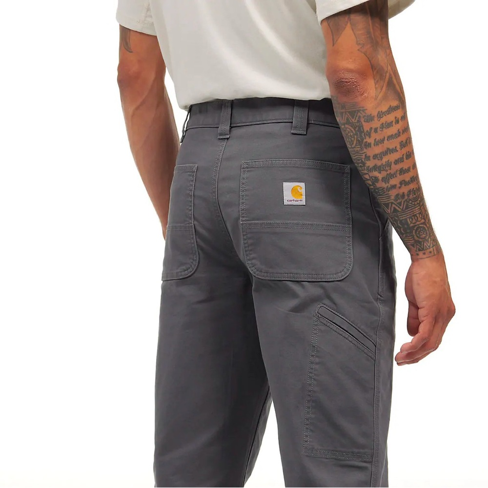 Mens Carhartt 102291 - Rugged Flex® Rigby Relaxed Fit Pant 36x32 in NAVY